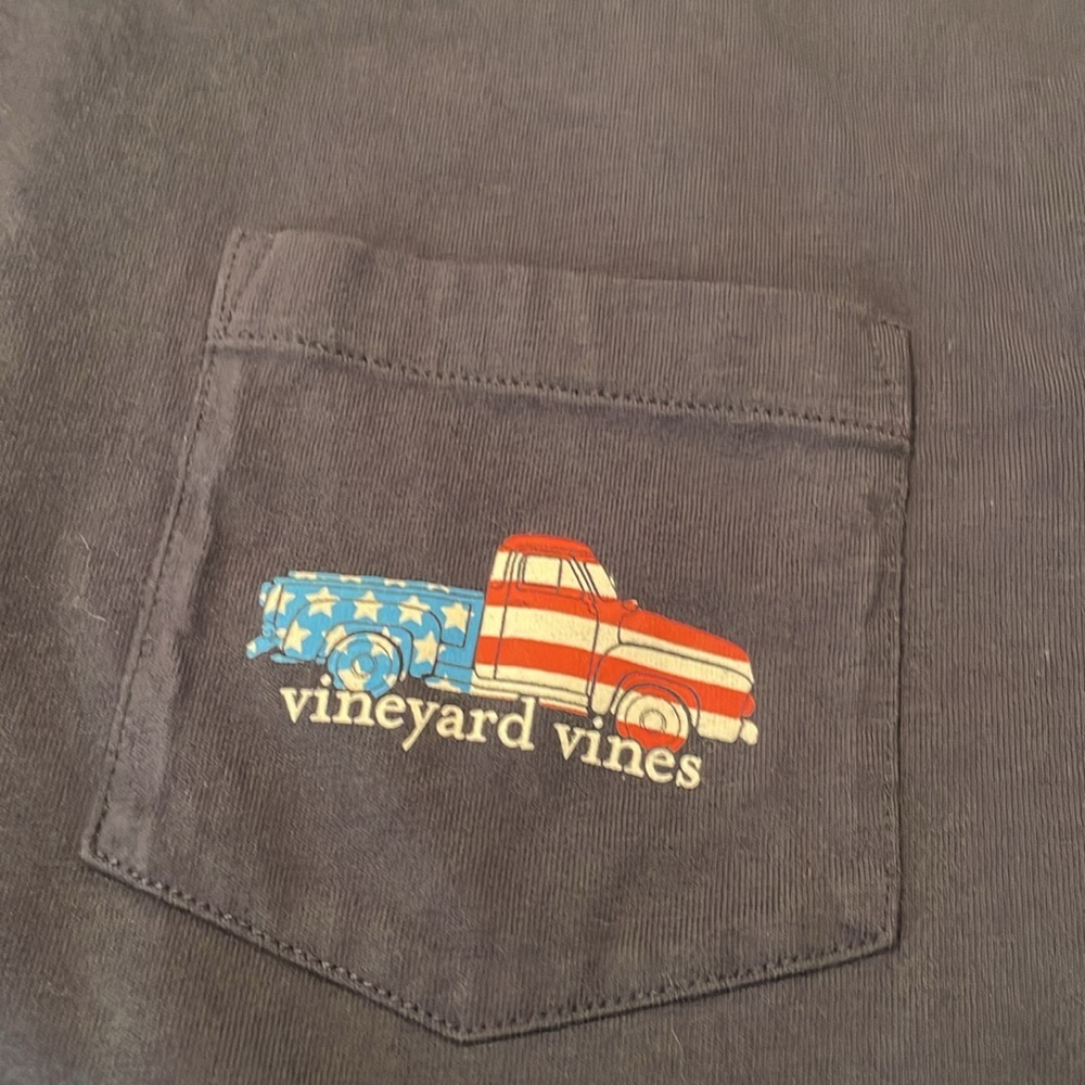 VINEYARD VINES Long Sleeved Patriotic Truck Shirt - Mens Small - Picture 2 of 10